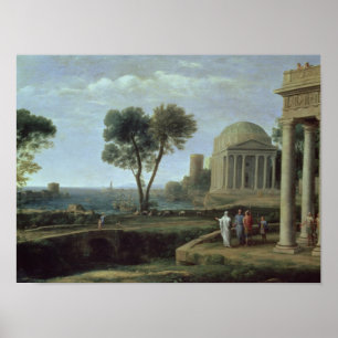 Póster Paisaje con Aeneas en Delos, 1672