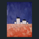 Póster Paisaje con cinco casas, c.1932<br><div class="desc">Paisaje con cinco casas,  c.1932 (aceite sobre lienzo)| de Kazimir Severinovich Malevich | Ubicación del arte: Galería Nacional de Arte Washington DC| Artista ruso | Número de colección de imágenes: BAL746807</div>