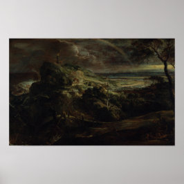 Póster Paisaje con el naufragio de Paul