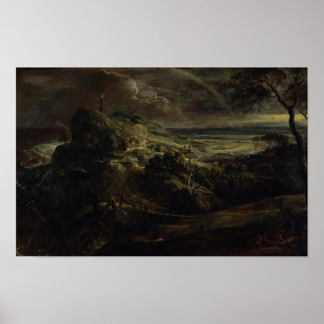 Póster Paisaje con el naufragio de Paul (Frente)