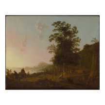 Paisaje con el vuelo a Egipto