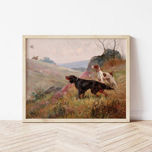 Póster Paisaje con puntero y ajuste   Eugene Petit