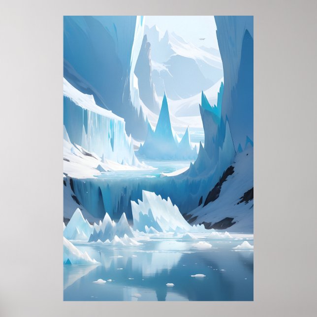 Póster Paisaje congelado (Frente)