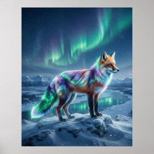 Póster Paisaje Congelado de Aurora Fox