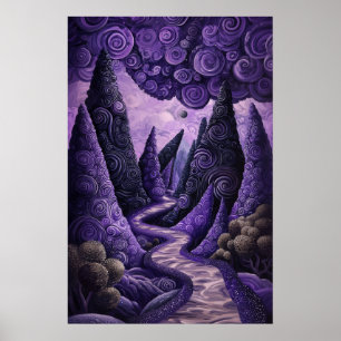 Póster Paisaje Cosmico Surrealista de 1802