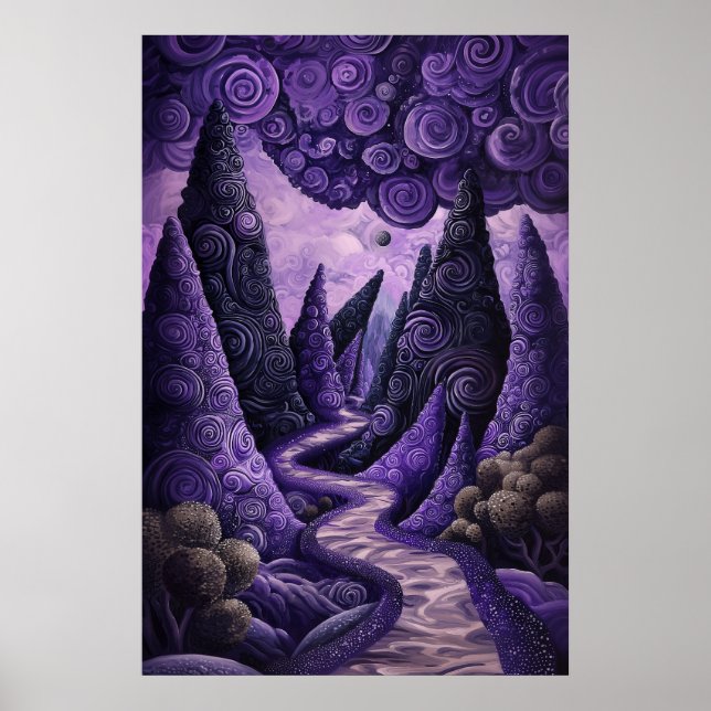 Póster Paisaje Cosmico Surrealista de 1802 (Frente)