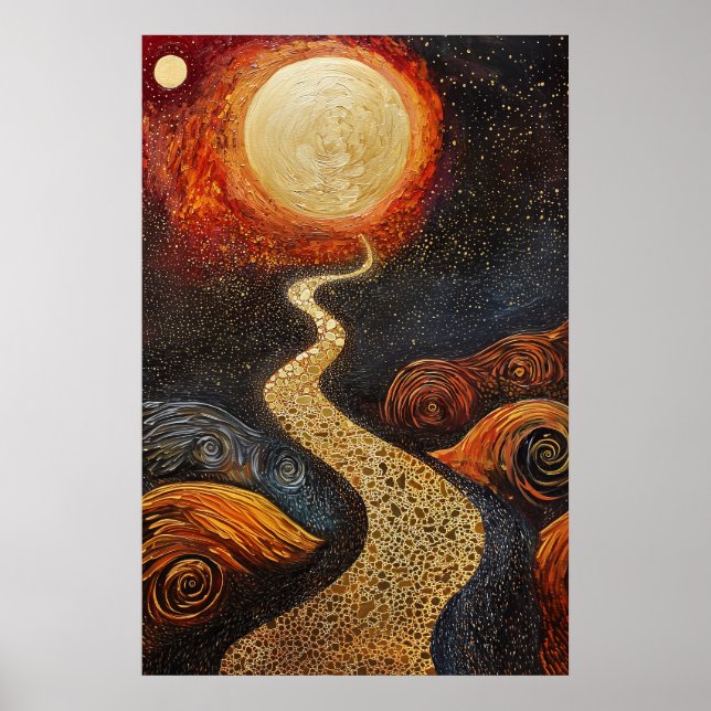 Póster Paisaje Cosmico Surrealista de 1803 (Frente)