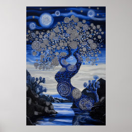 Póster Paisaje Cosmico Surrealista de 1821