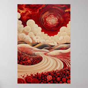 Póster Paisaje Cosmico Surrealista de 1823