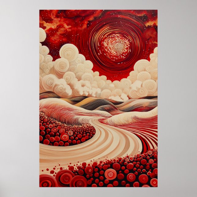 Póster Paisaje Cosmico Surrealista de 1823 (Frente)