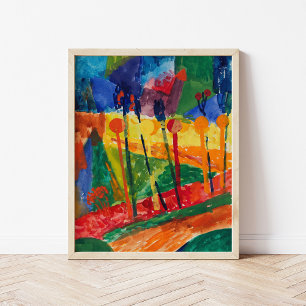 Póster Paisaje cubista   Fritz Schaefler