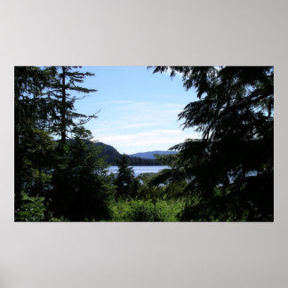 Póster Paisaje de Alaska, hermosa fotografía de Alaska