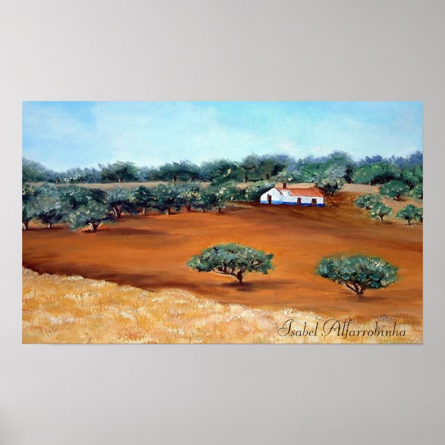 Póster - paisaje de alentejo. (Frente)