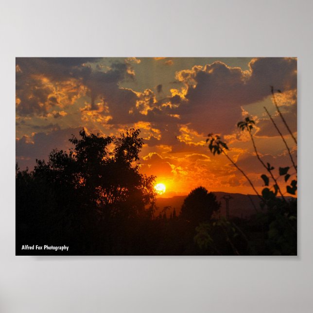 Póster Paisaje de Amanecer (Frente)