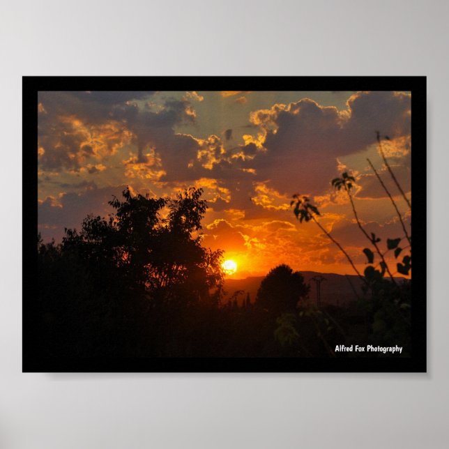 Póster Paisaje de Amanecer (Frente)