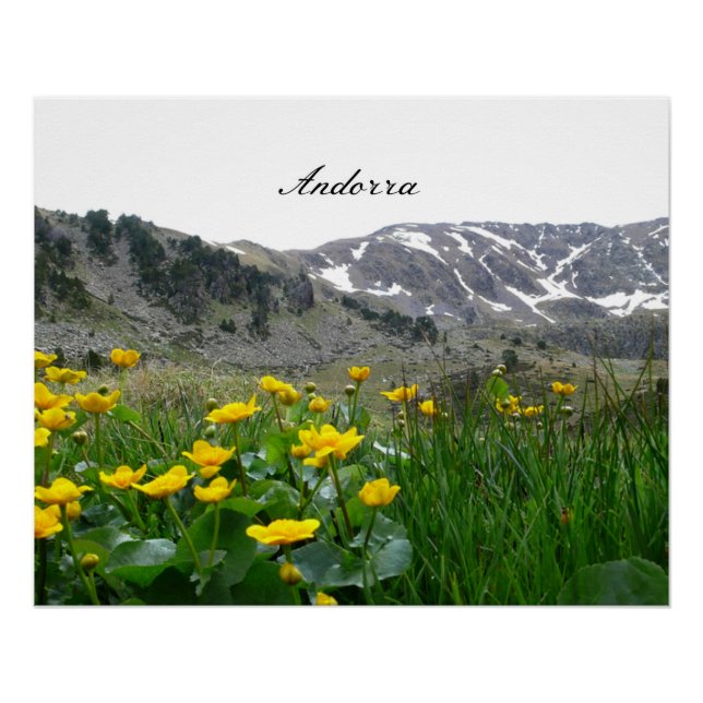Póster paisaje de Andorra (Anverso)