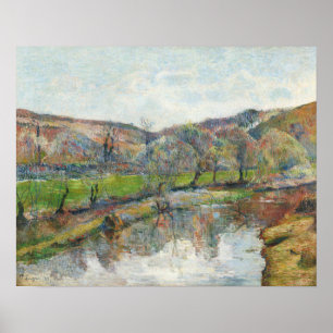 Póster Paisaje de Bretaña de Paul Gauguin