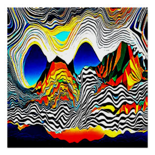 Póster Paisaje de cebra