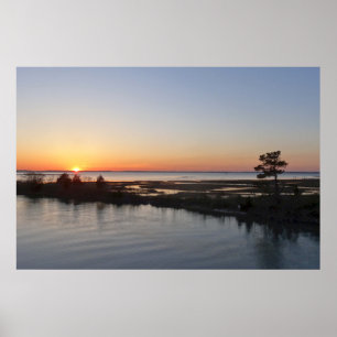 Póster Paisaje de Chincoteague Sunset I Virginia