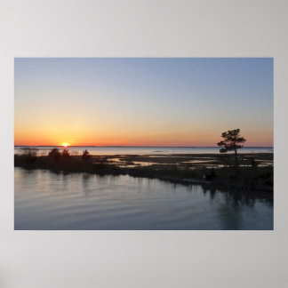 Póster Paisaje de Chincoteague Sunset I Virginia