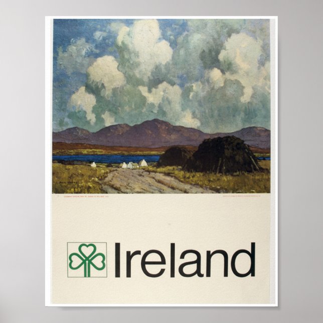 Póster Paisaje de Connemara, Junta de Turismo de Irlanda  (Frente)