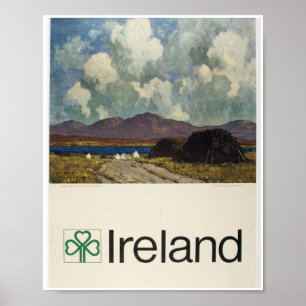 Póster paisaje de Connemara, Vintage Junta de Turismo de