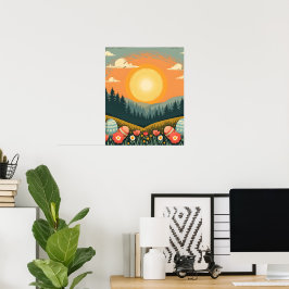 Póster Paisaje de Easter Sunrise