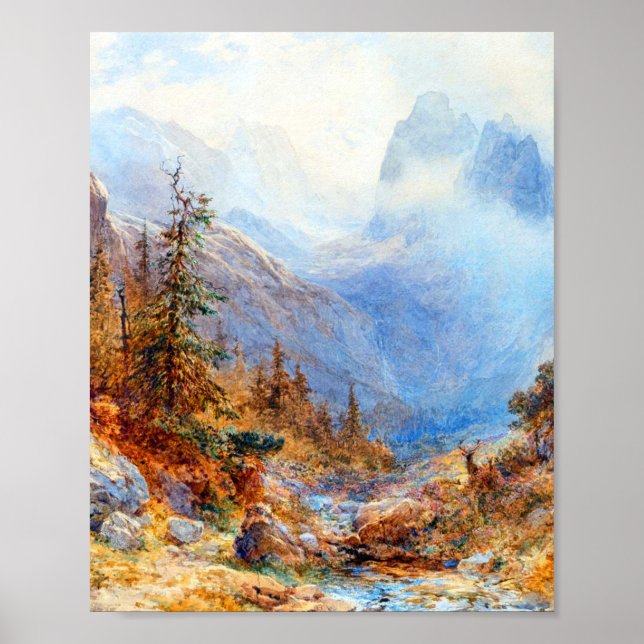 Póster Paisaje de Edward Theodore Compton (Frente)