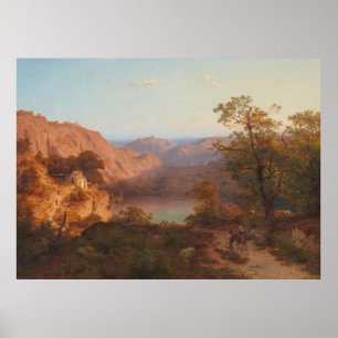 Póster Paisaje de Eifel (1843) – Heinrich Funk
