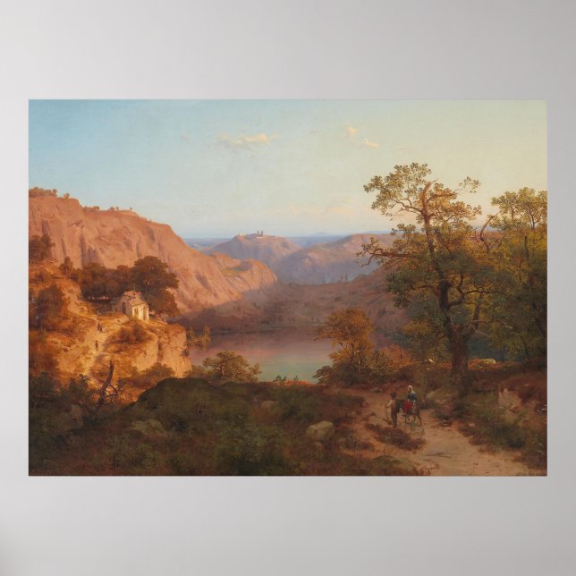 Póster Paisaje de Eifel (1843) – Heinrich Funk (Frente)