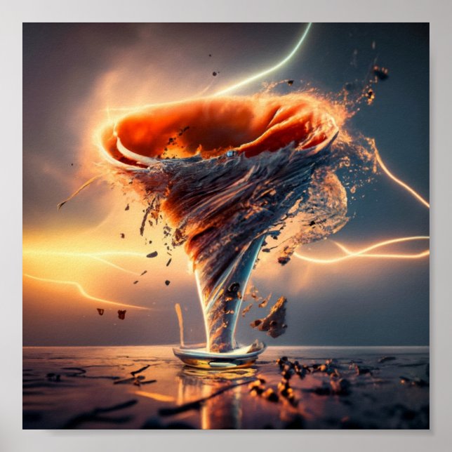 Póster Paisaje de ensueño generado por IA (Frente)