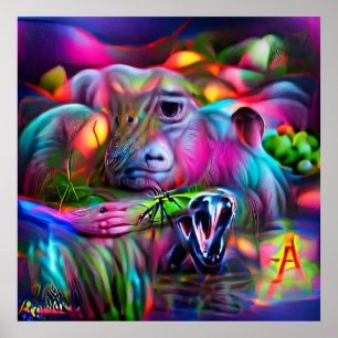 Póster Paisaje de ensueño vivo: Agrizoofobia