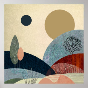 Póster Paisaje de Fantasy Hills