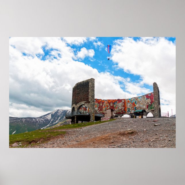 Póster Paisaje de Georgia Sakartvelo (Frente)