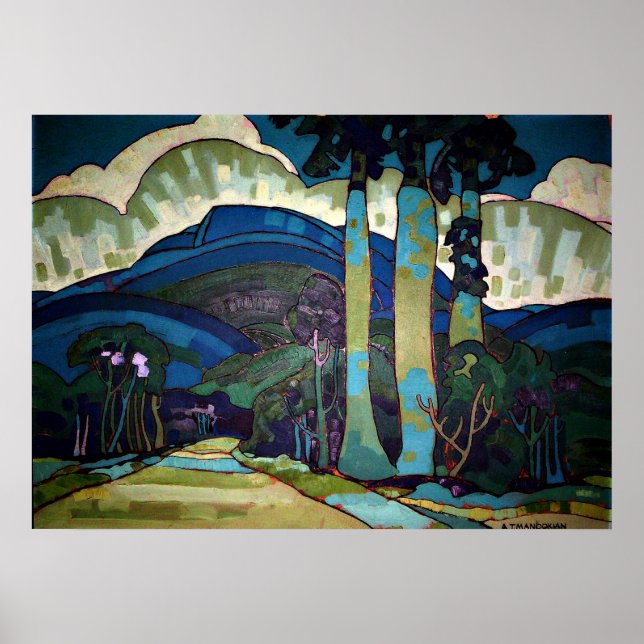 Póster Paisaje de Hawái (Frente)