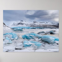Paisaje de hielo glaciar, Islandia