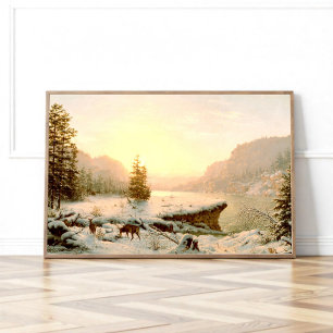 Póster Paisaje de invierno