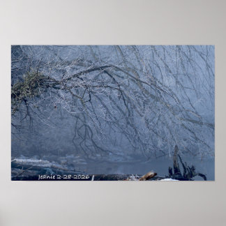 Póster Paisaje de invierno