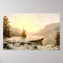 Póster Paisaje de invierno