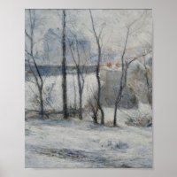 Paisaje de invierno (por Paul Gaugin)