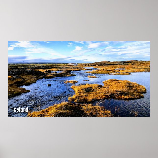Póster Paisaje de Islandia (Frente)