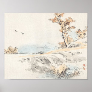 Póster Paisaje de Kōno Bairei