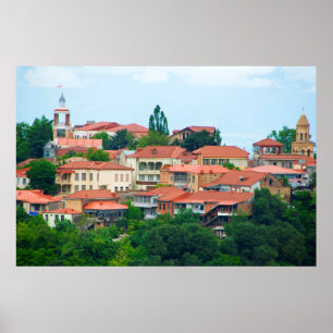 Póster Paisaje de la ciudad de Georgia