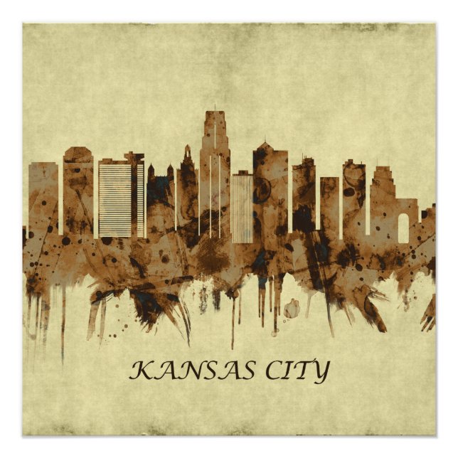 Póster Paisaje de la ciudad de Kansas (Anverso)