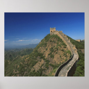 Póster Paisaje de la Gran Muralla, China