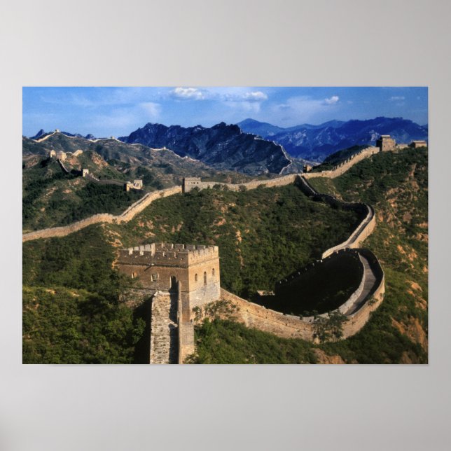 Póster Paisaje de la Gran Muralla, Jinshanling, China (Frente)