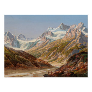 Póster Paisaje de la montaña Silvretta - Ignaz Dorn