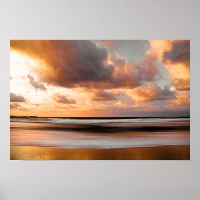 Póster Paisaje de la playa (Frente)