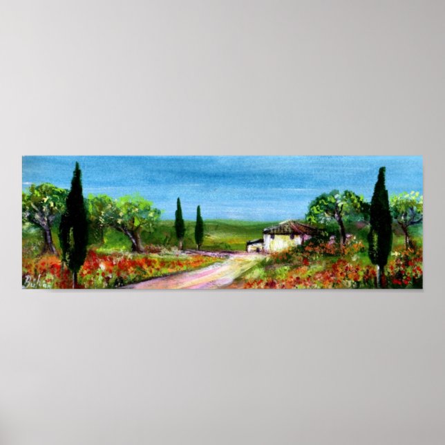 Póster PAISAJE DE LA Toscana (Frente)