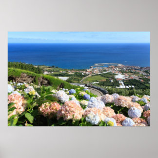 Póster Paisaje de las Azores